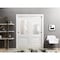 Sartodoors Sliding Closet Bypass Doors 64 x 80in, Lucia 8822 White Silk W/ Frosted Glass, Sturdy Rails LUCIA8822DBD-WS-64 - alternate 6